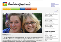 Website Andreasgemeinde